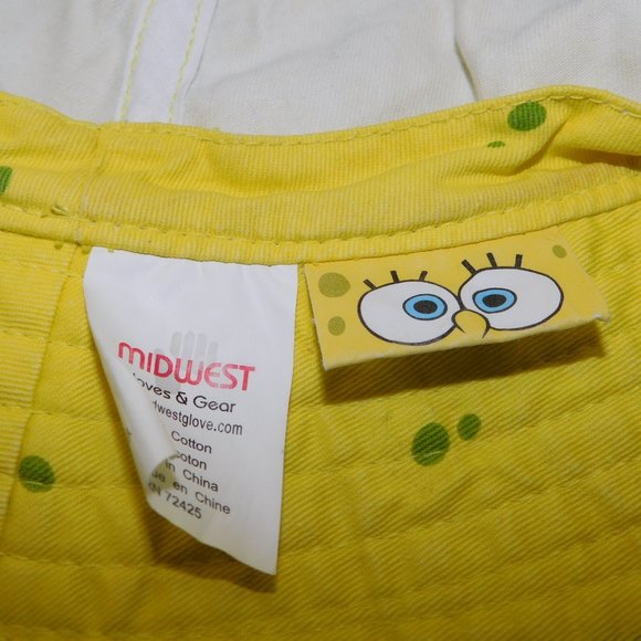 Sponge Bob Square Pants Yellow Kids / Child 3-5 Bucket Hat - Picture 6 of 6